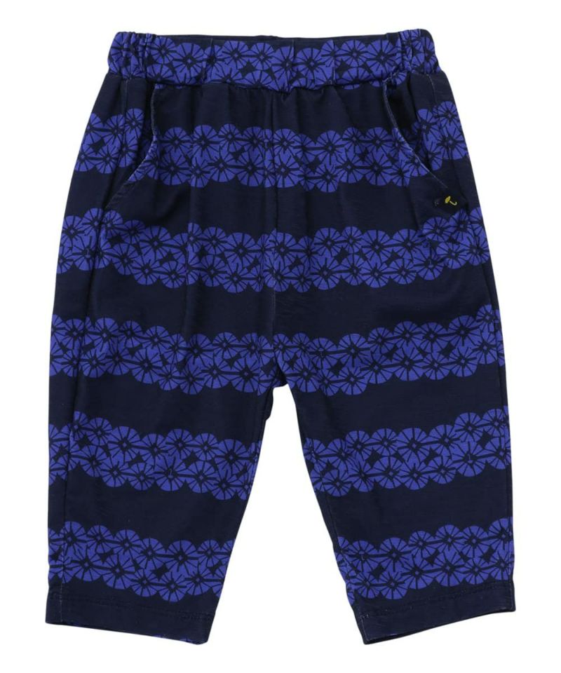 くるり　マノンフリップ　ボンボンパンツ　ネイビー クリップクーリング9分丈パンツ | おしゃれな子供服 moimoln