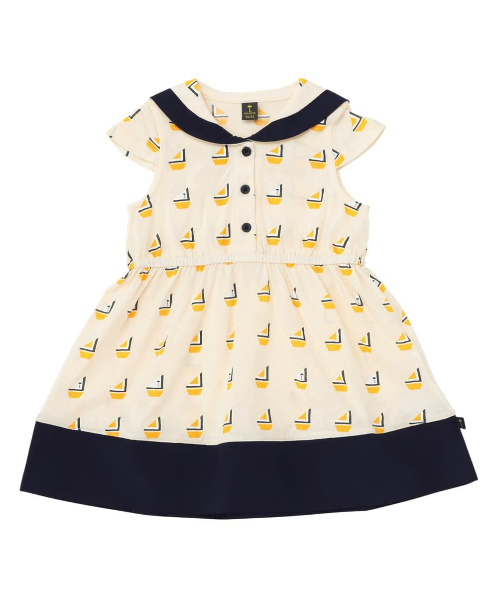 セーラーカラー 半袖ワンピース おしゃれな子供服 Moimoln モイモルン 公式online Store
