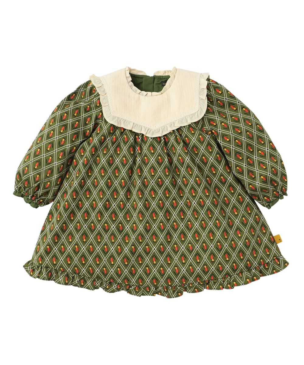 チューリップ柄レトロワンピース おしゃれな子供服 Moimoln モイモルン 公式online Store