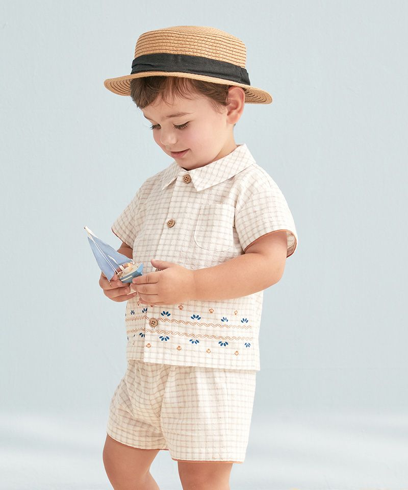 【セットアップ】シー柄シャツパンツ おしゃれな子供服 moimoln（モイモルン） 公式Online Store