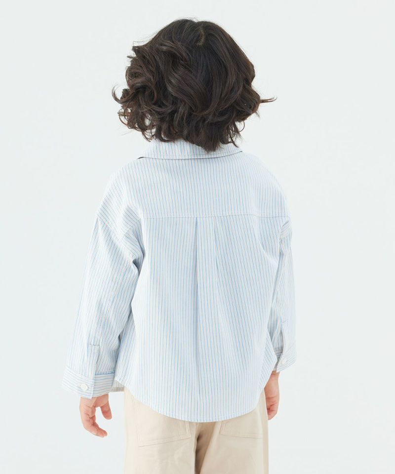 ハンドマンストライプシャツ | おしゃれな子供服 moimoln（モイモルン） 公式Online Store