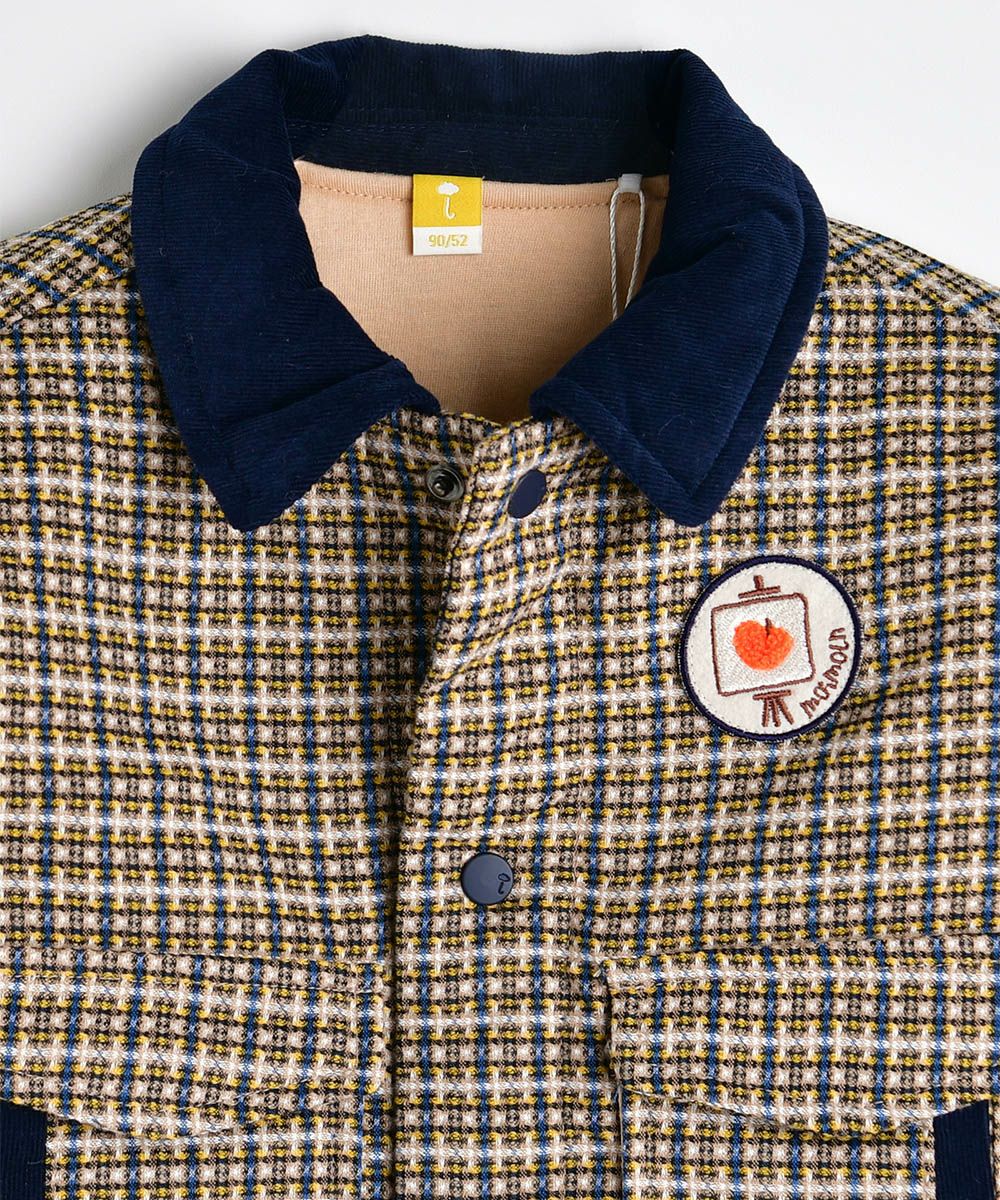 ビッグポケットチェックジャケット | おしゃれな子供服 moimoln