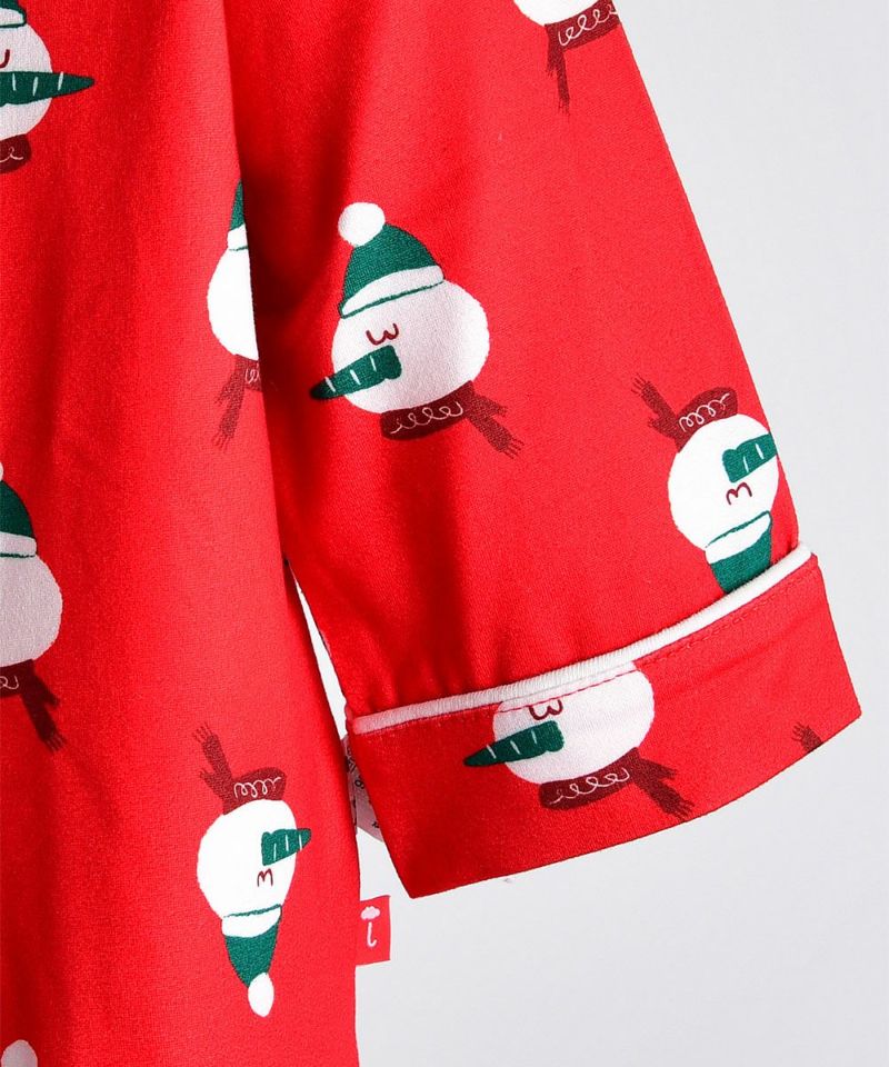 X'mas】スノーマンソフトトップス＆パンツ【ルームウェア