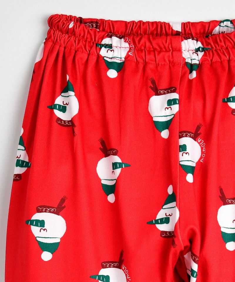 X'mas】スノーマンソフトトップス＆パンツ【ルームウェア