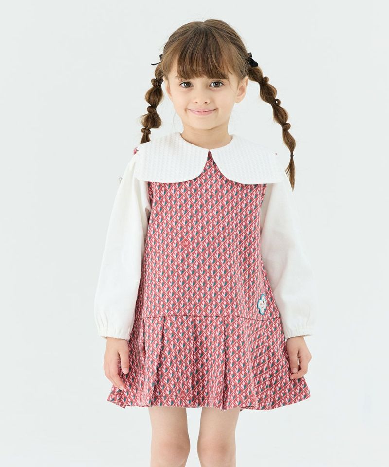 ジーゼルビッグカラープリーツワンピース | おしゃれな子供服 moimoln（モイモルン） 公式Online Store