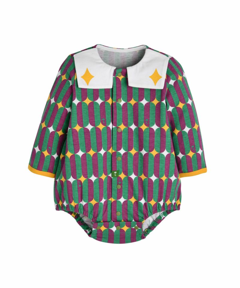 ダイヤ柄ロンパース | おしゃれな子供服 moimoln（モイモルン） 公式Online Store