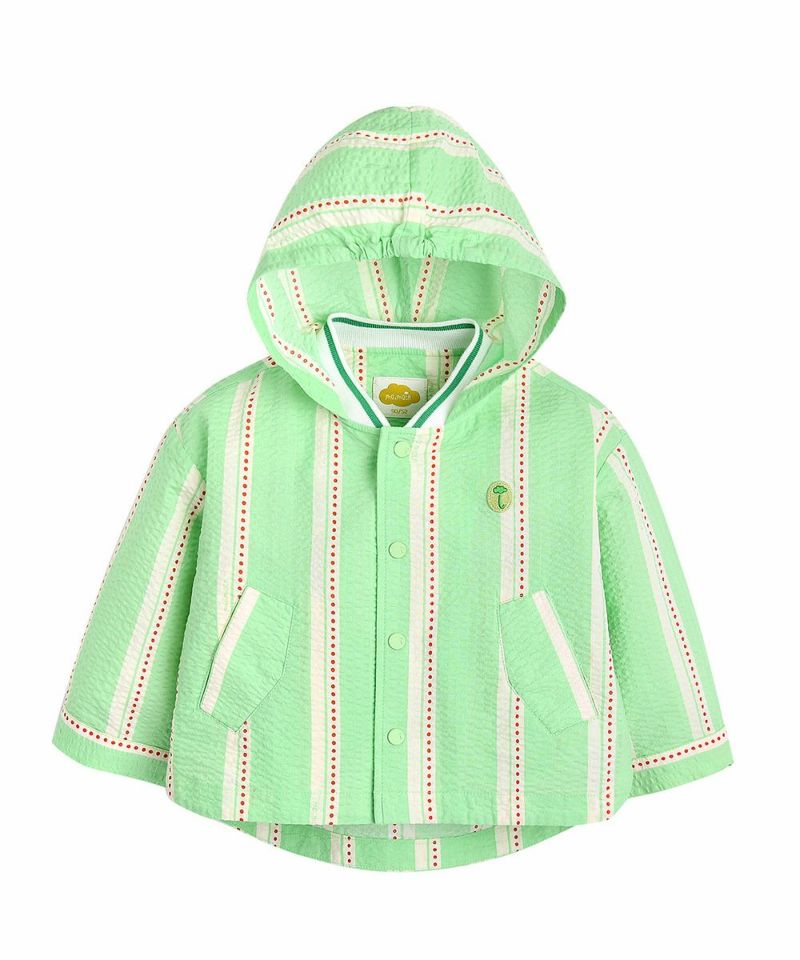 モイモルン　キッズ　アウター ストライプウーブンジャケット | おしゃれな子供服 moimoln