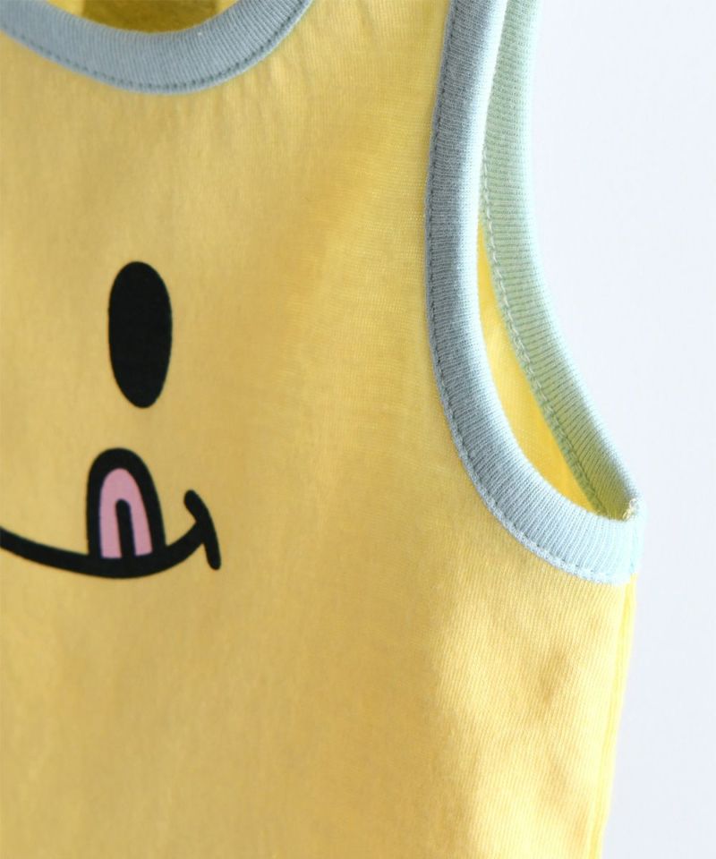 セットアップ】ノーティッド スマイルノースリーブトップス＆パンツ