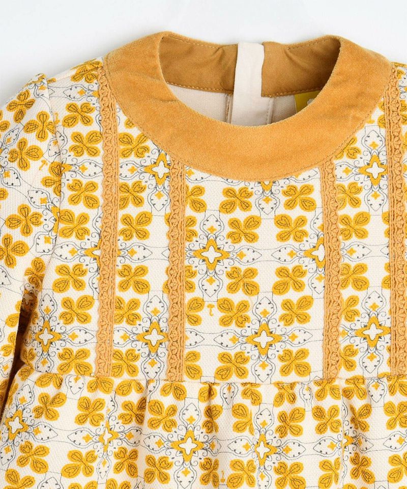 ワンピース 『momo』 フラワーニットワンピース | おしゃれな子供服 moimoln