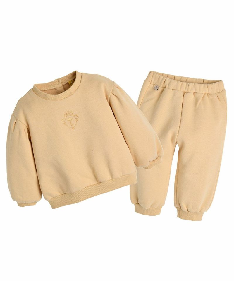 セットアップ】クリップラズ起毛トップス＆パンツ | おしゃれな子供服
