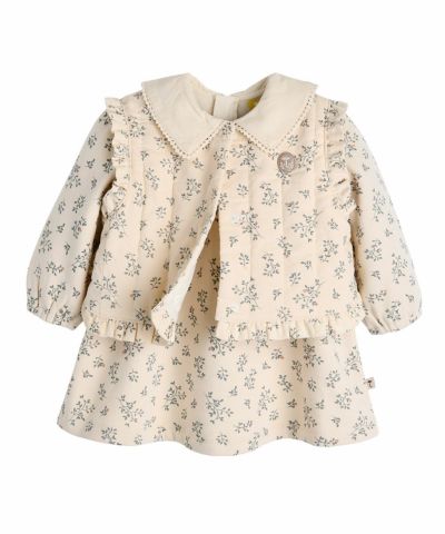 モイモルン　サイズ80 ワンピース　新品タグ付き リーフワンピース&ベストセット | おしゃれな子供服 moimoln