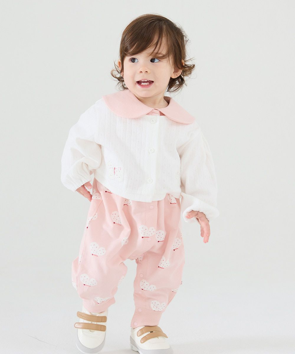 2点セット】バタフライカーディガン＆カバーオール | おしゃれな子供服