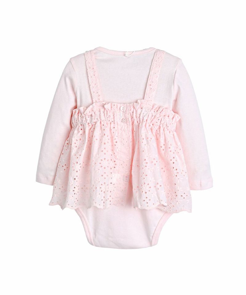 2点セット】ピンクレースビスチェ＆ロンパース | おしゃれな子供服