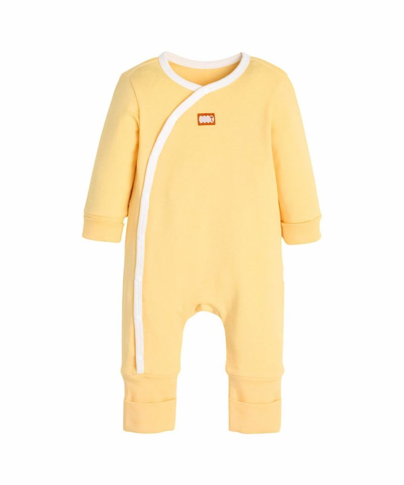 【値下げ】新品未使用moimoln モイモルン　冬用カバーオール 90cm セール】ライオン刺繍デニムカバーオール（ロンパース