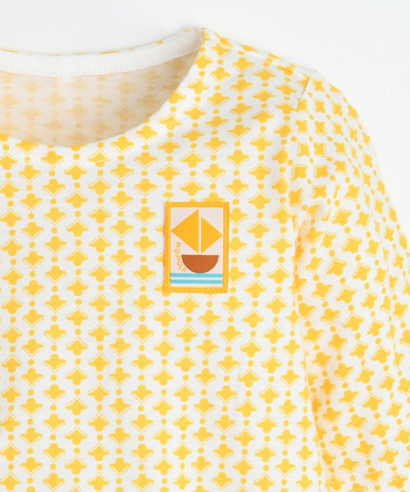 popelin ロンパース Popelin 25SS 〉 romper suit with baby collar / cashmere | 世界の