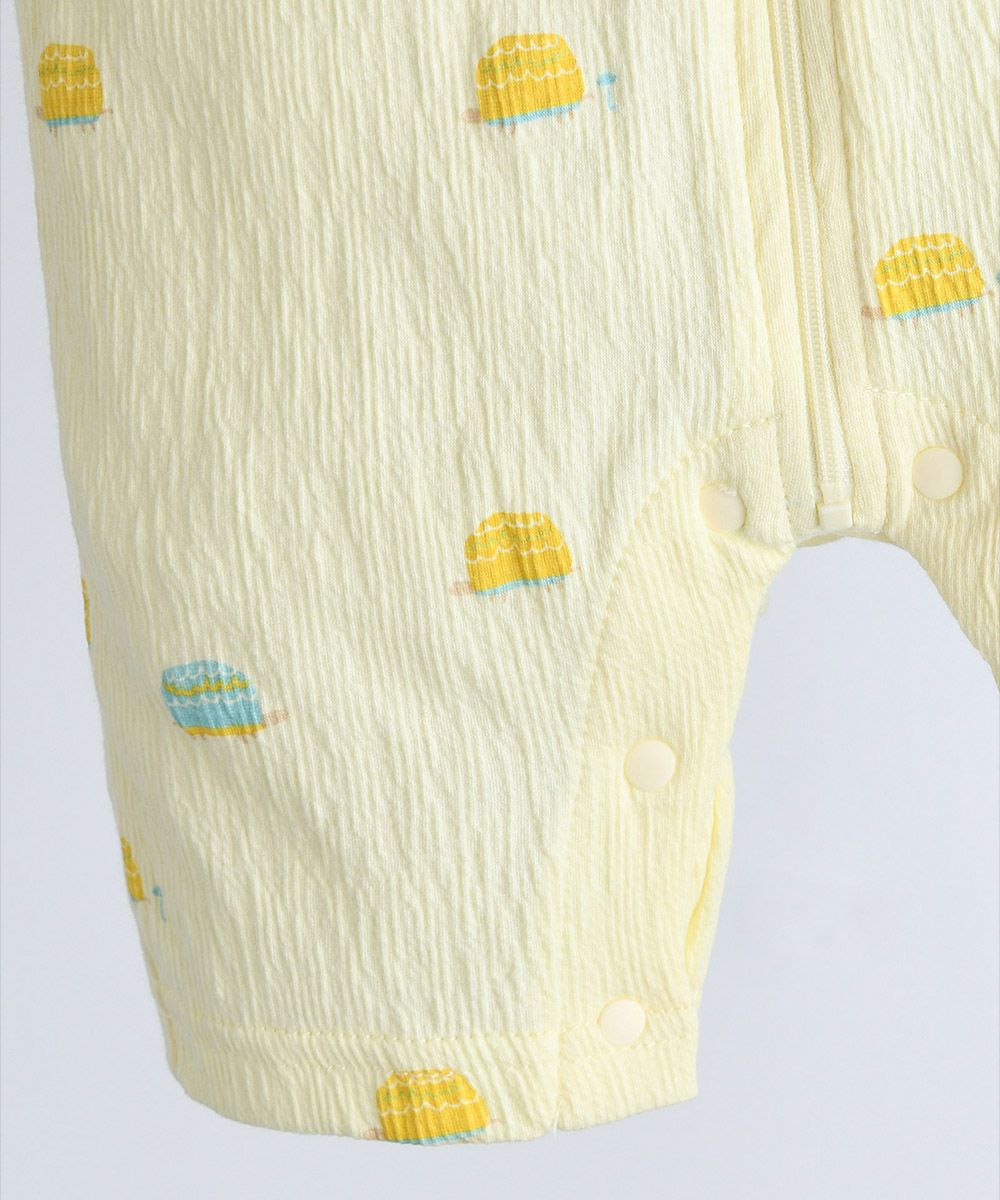 カバーリングジャガード7分丈ジッパーカバーオール | おしゃれな子供服