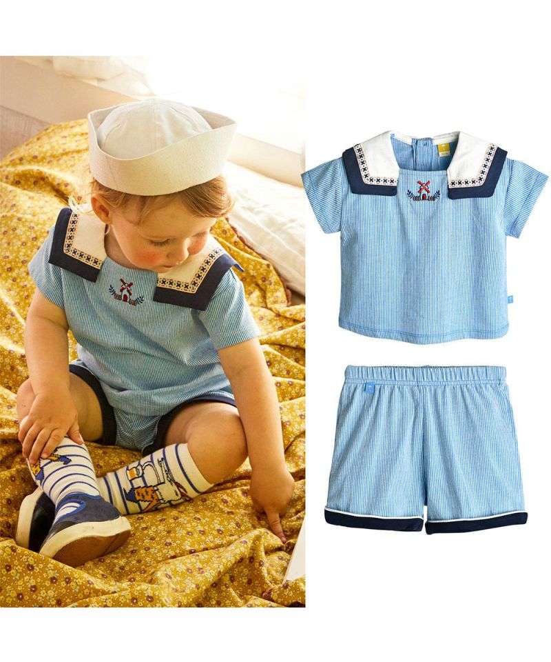 モイモルン　セットアップ セットアップ】ウェイルシャツ＆パンツ | おしゃれな子供服