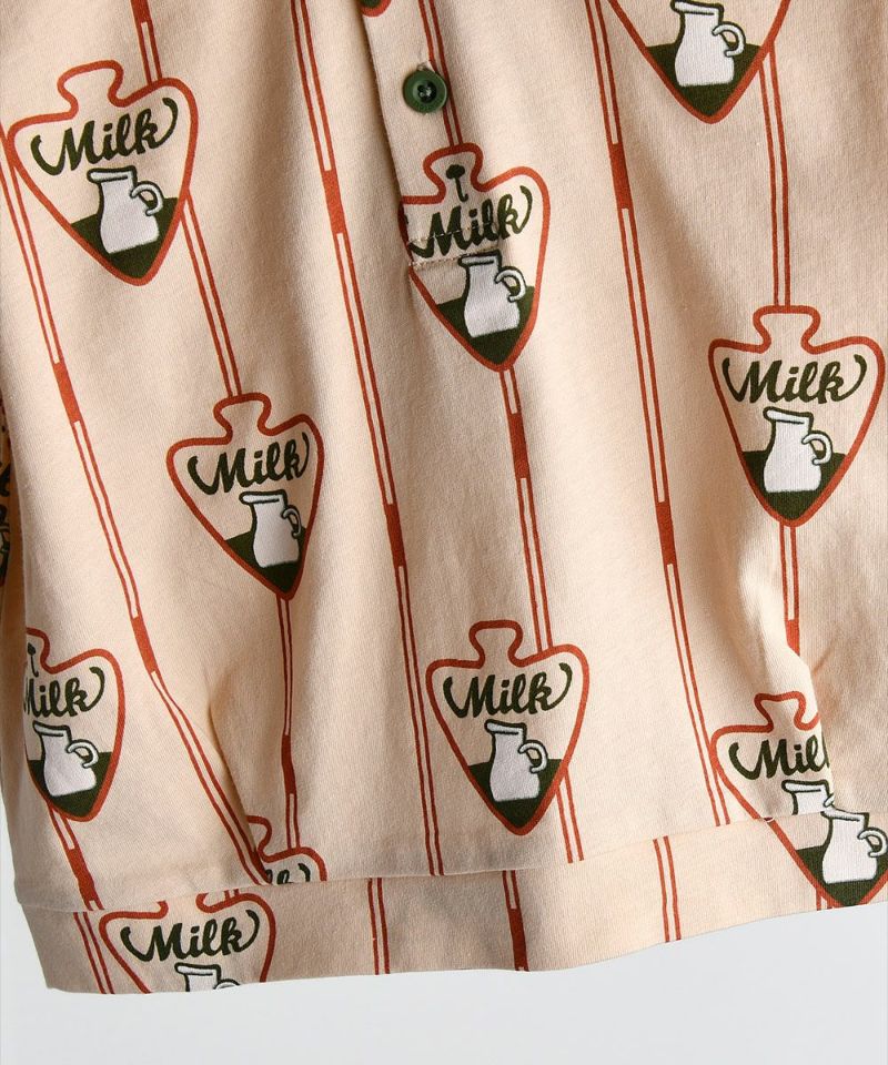 セットアップ】ミルクロバーテープライントップス＆パンツ