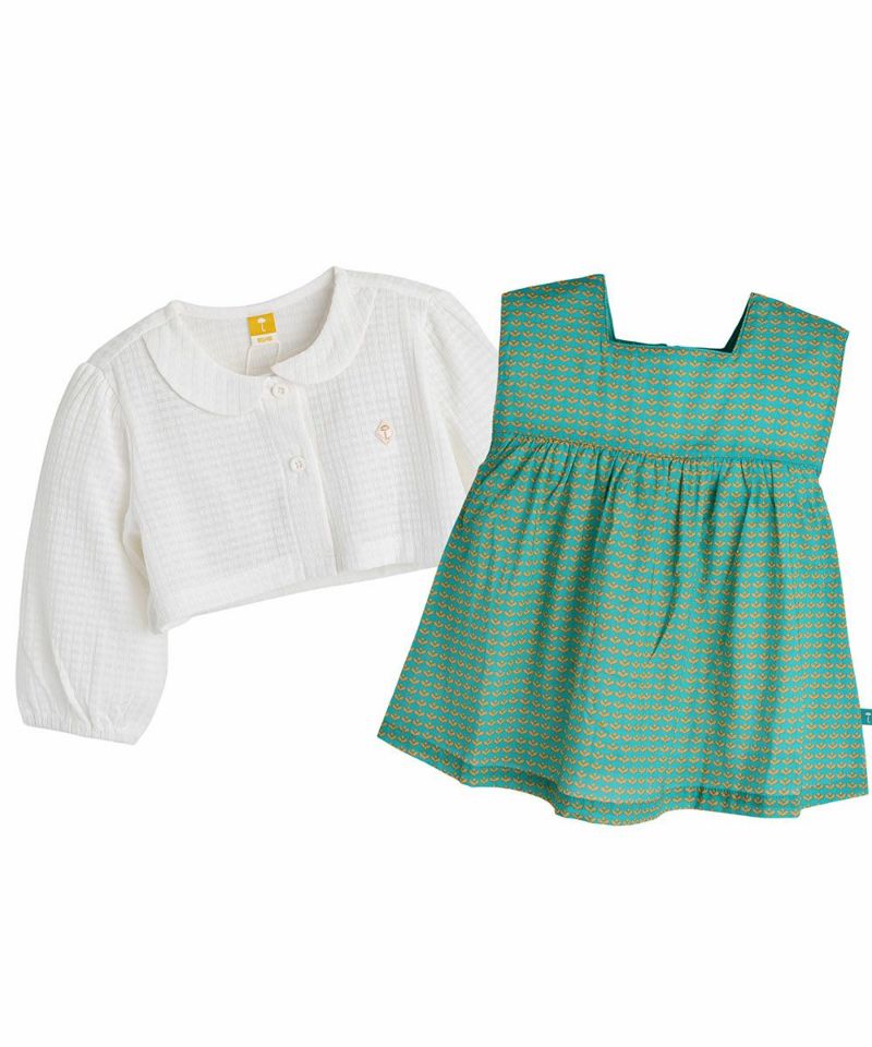 2点セット】ミンティカーディガン＆ワンピース | おしゃれな子供服