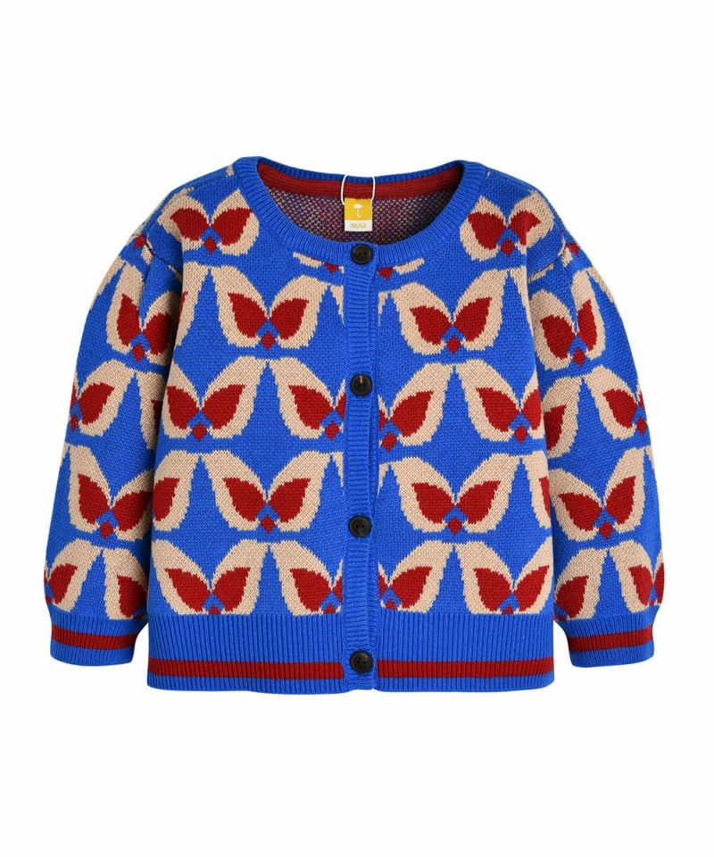 LGB cross カーディガン FREAK'S STORE/ミックス刺繍 ニット