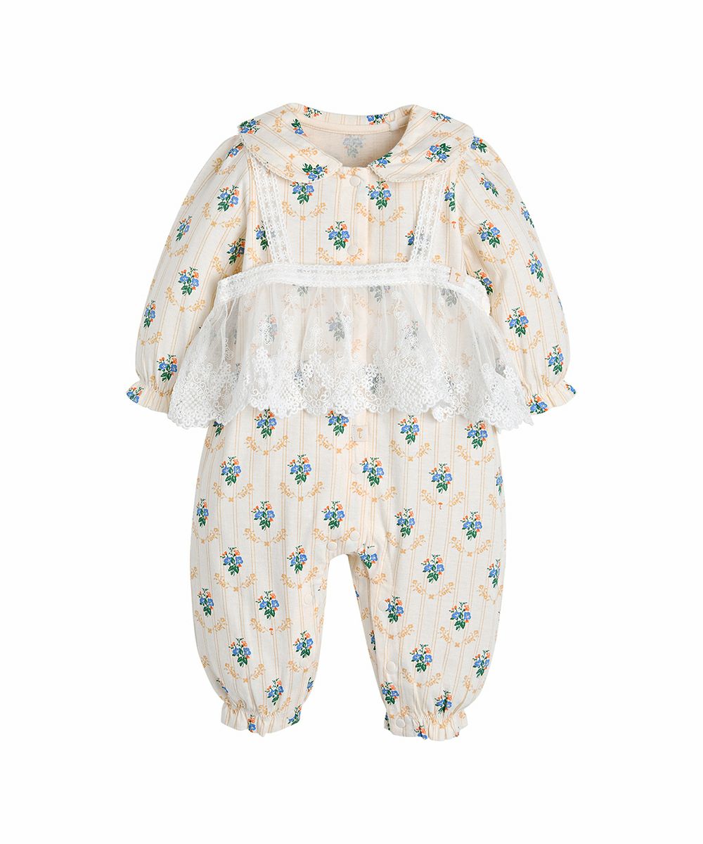 2点セット】チェルシーカバーオール＆レースベスト | おしゃれな子供服