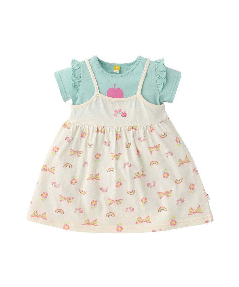 ERIC CARLE X moimoln】GIRLSモノグラムTシャツ＆ワンピース