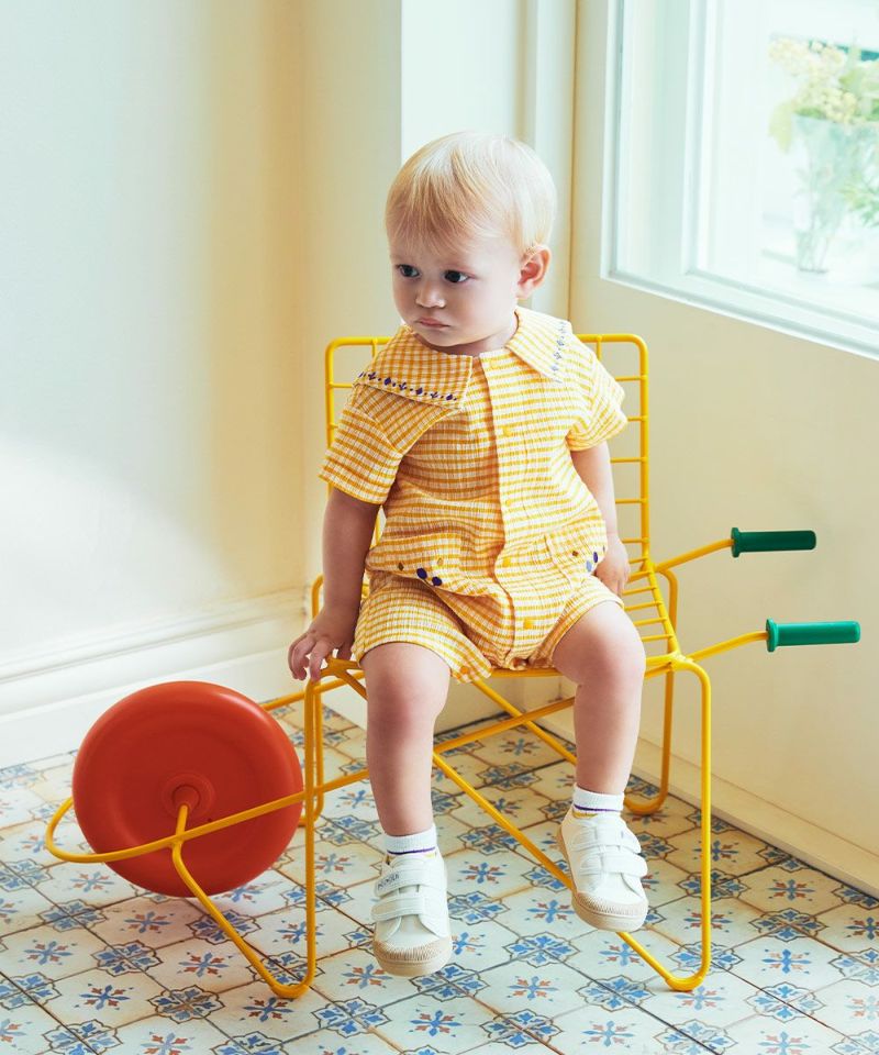 ロディチェックカバーオール | おしゃれな子供服 moimoln（モイモルン