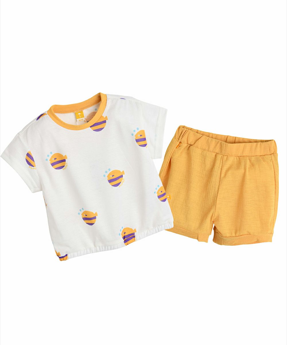 セットアップ】マリン半袖トップス＆パンツ | おしゃれな子供服