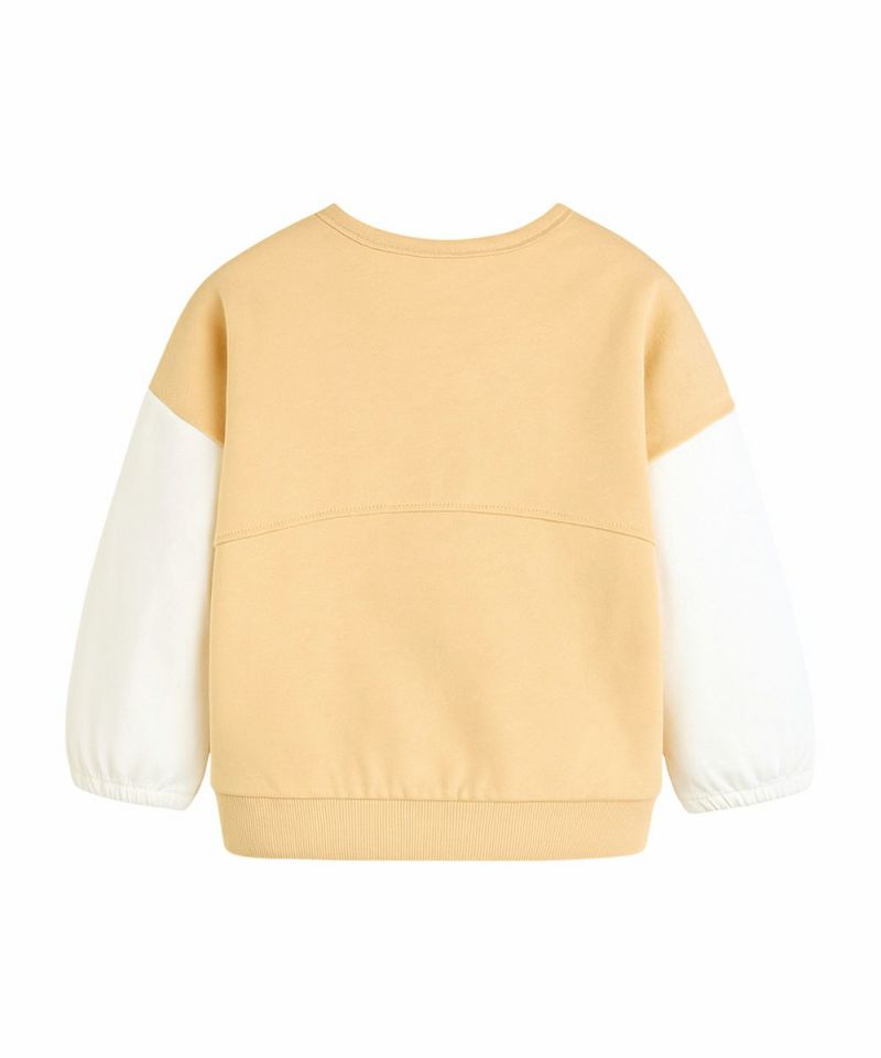 フォックス刺繍配色長袖トップス | おしゃれな子供服 moimoln