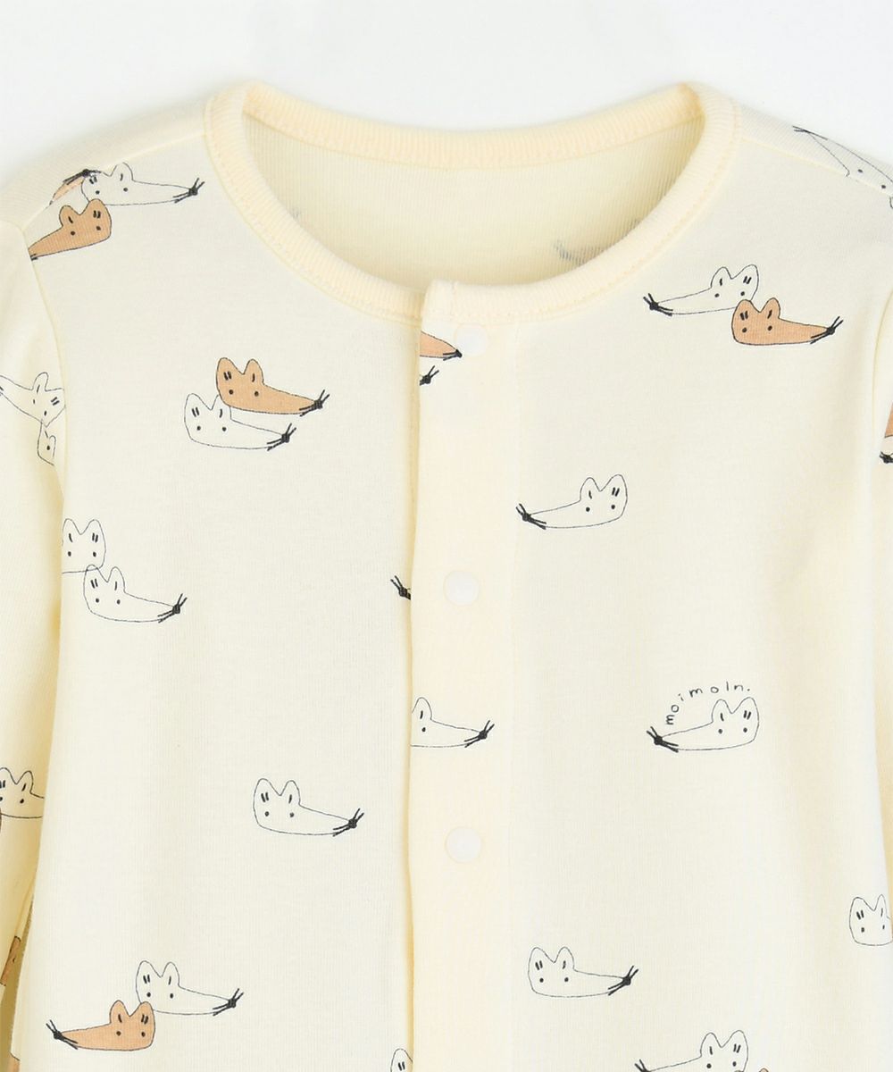 2点セット】コットンモダールフォックスカバーオール＆帽子