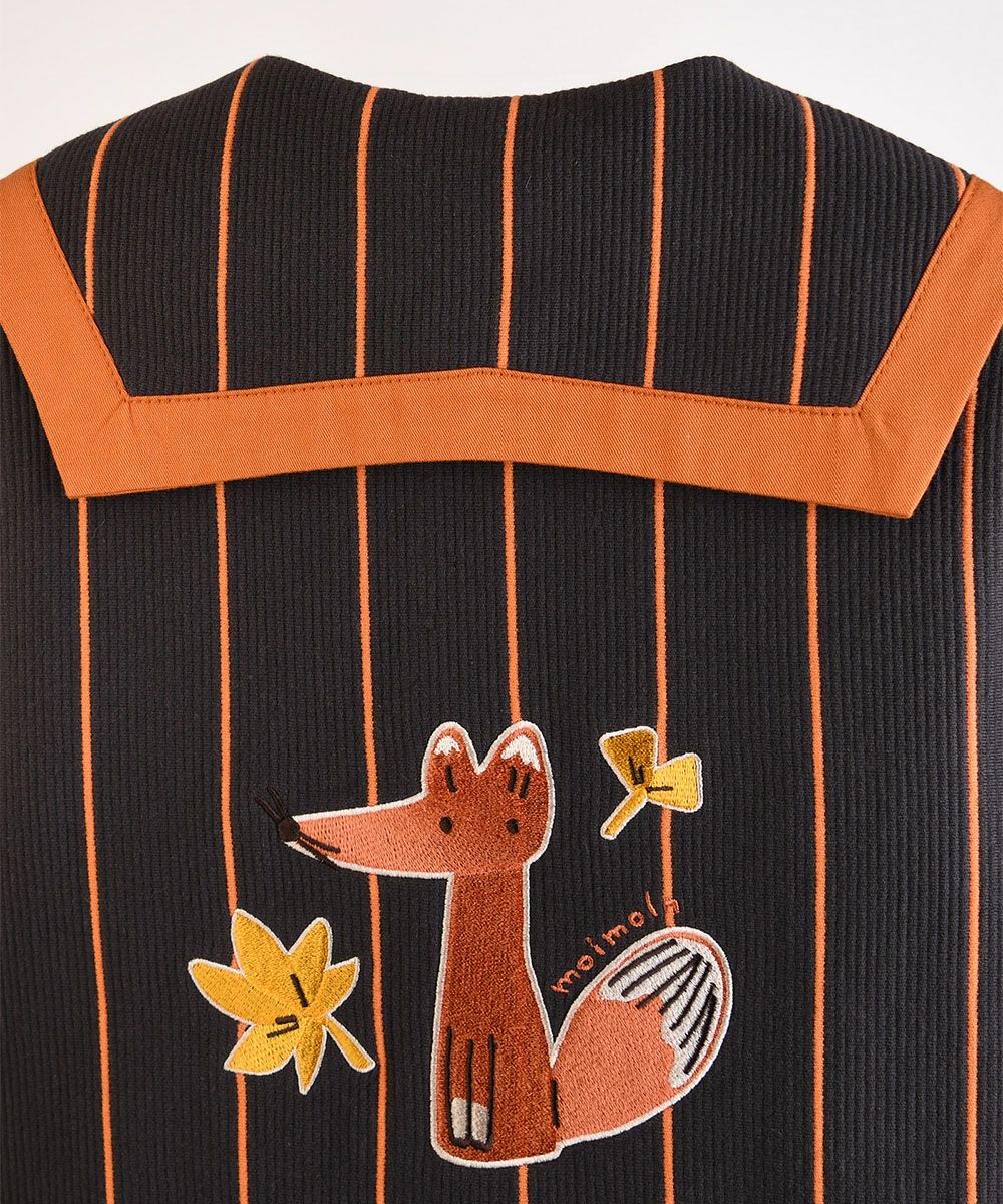 2点セット】フォックスストライプ柄カバーオール&帽子 | おしゃれな