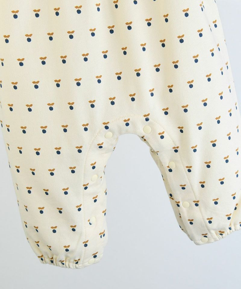 セットアップ】ブルーベリー柄カバーオール＆ベスト | おしゃれな子供