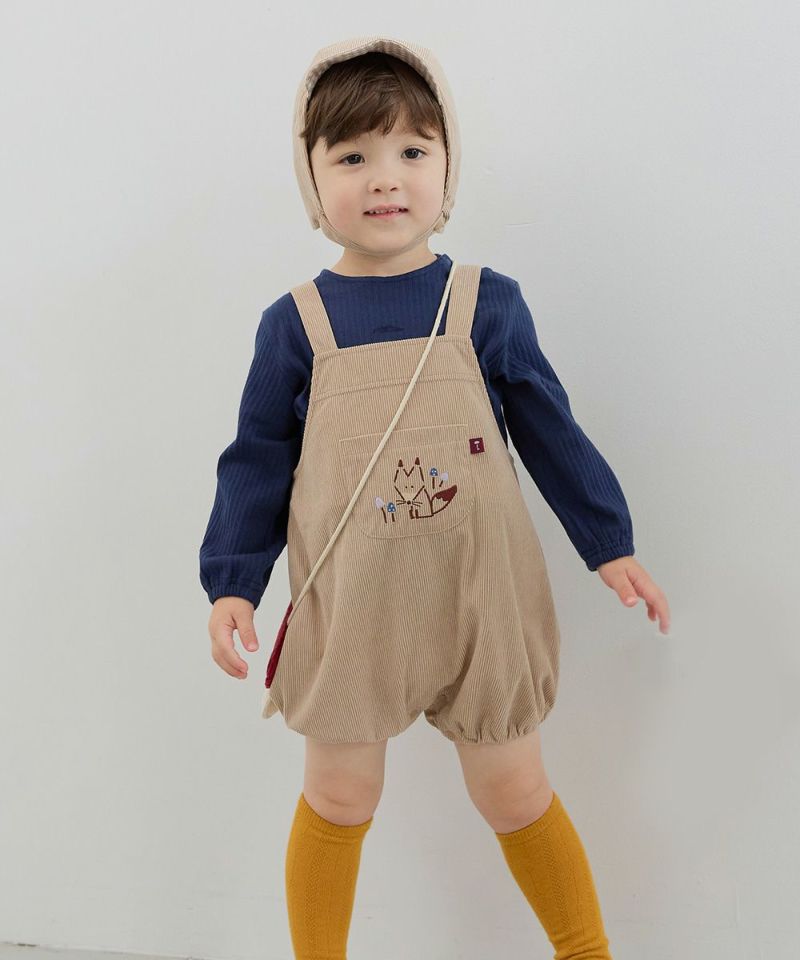 セットアップ】フォックスオーバーオール＆長袖トップス | おしゃれな