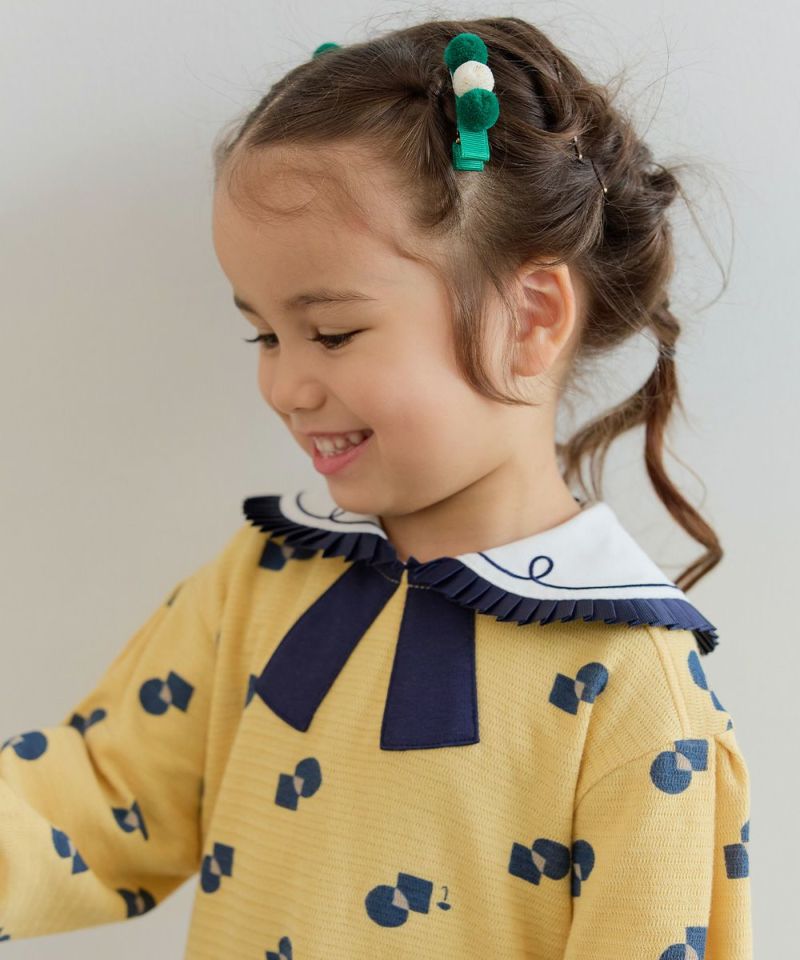 モイモルン　サークルジャカードワンピース　130cm サークルジャカードワンピース | おしゃれな子供服 moimoln