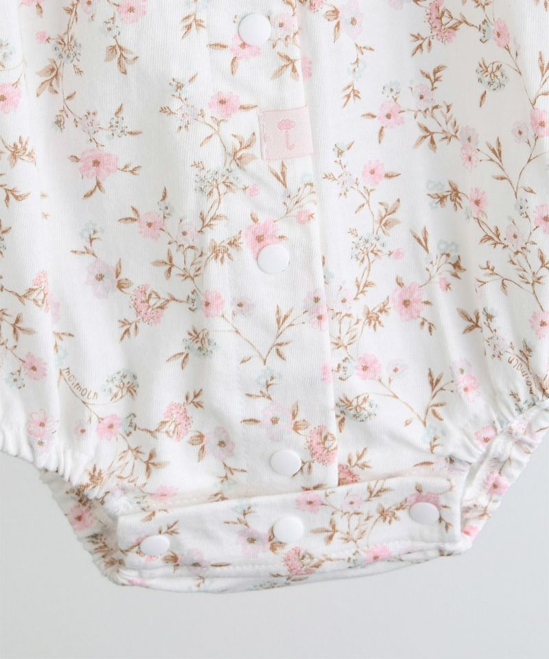 2点セット】レトロフラワーロンパース＆レーススタイ | おしゃれな子供