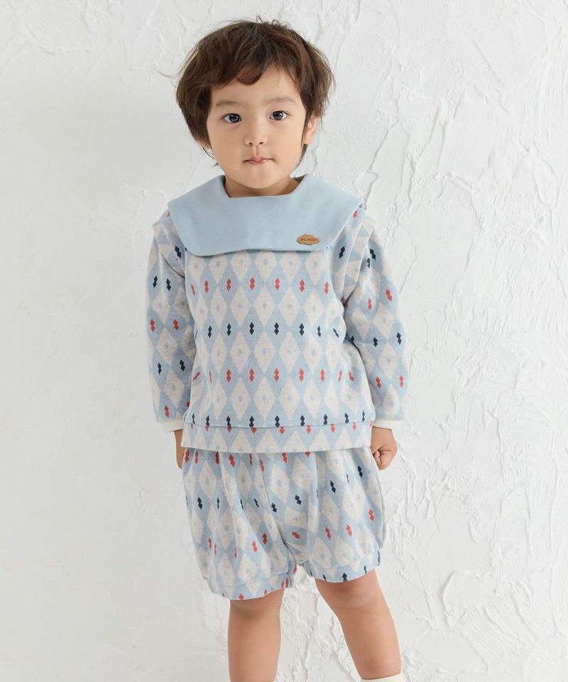 子供用服セット 110cm セーラーカラーセットアップ【110044】