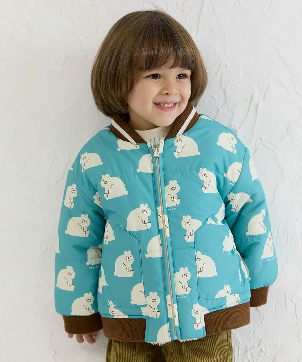 リバーシブルビッグベアパデットブルゾン | おしゃれな子供服 moimoln