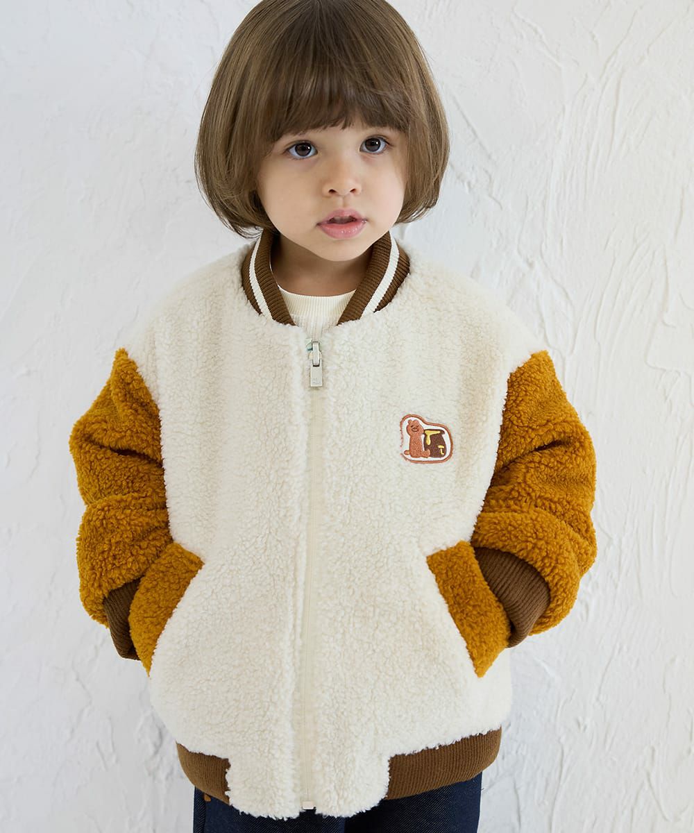 リバーシブルビッグベアパデットブルゾン | おしゃれな子供服 moimoln