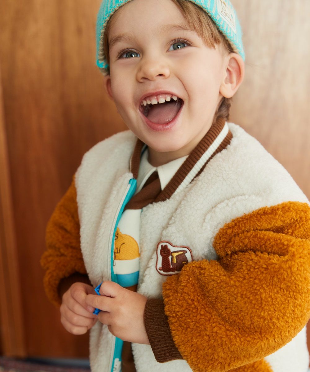 リバーシブルビッグベアパデットブルゾン | おしゃれな子供服 moimoln