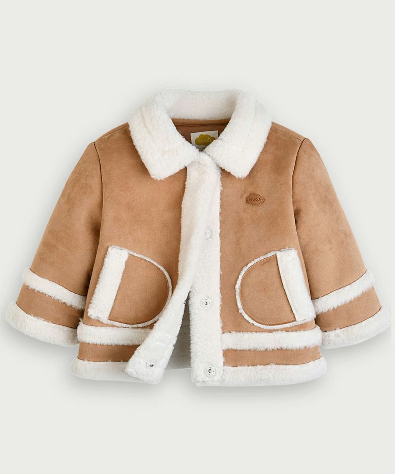 ニコルフェイクムートンジャケット | おしゃれな子供服 moimoln