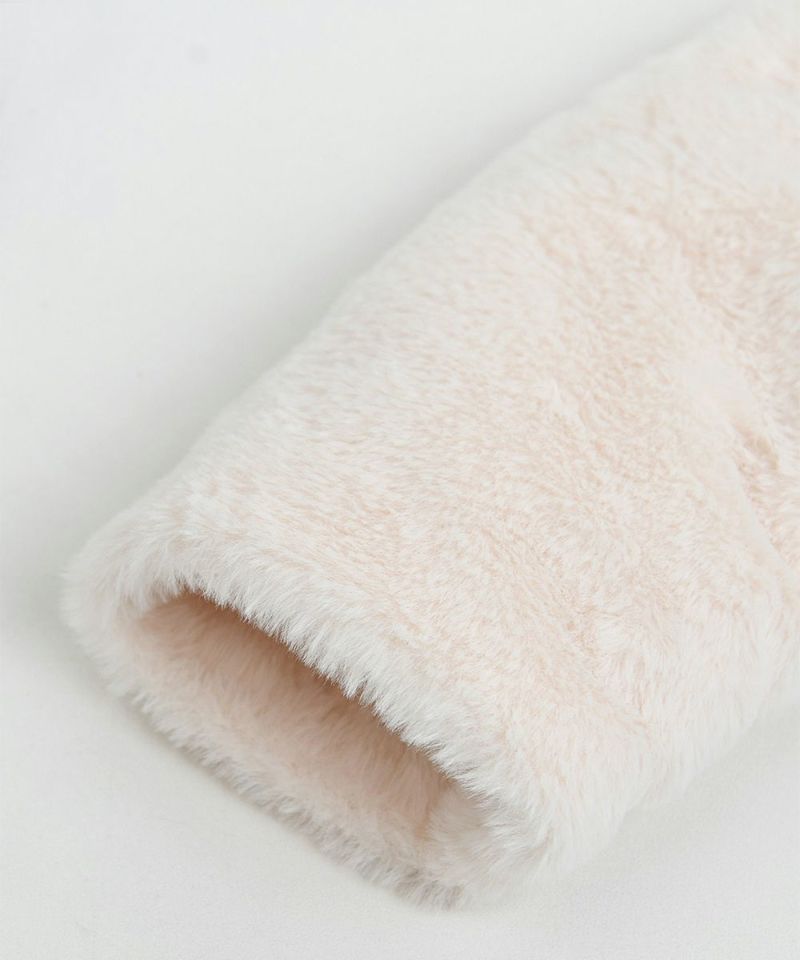 ラブミーフラワーフェイクファーコート | おしゃれな子供服 moimoln