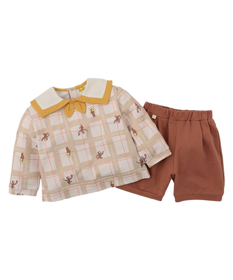 おさるのジョージ X moimoln】ストリートチェックセットアップ