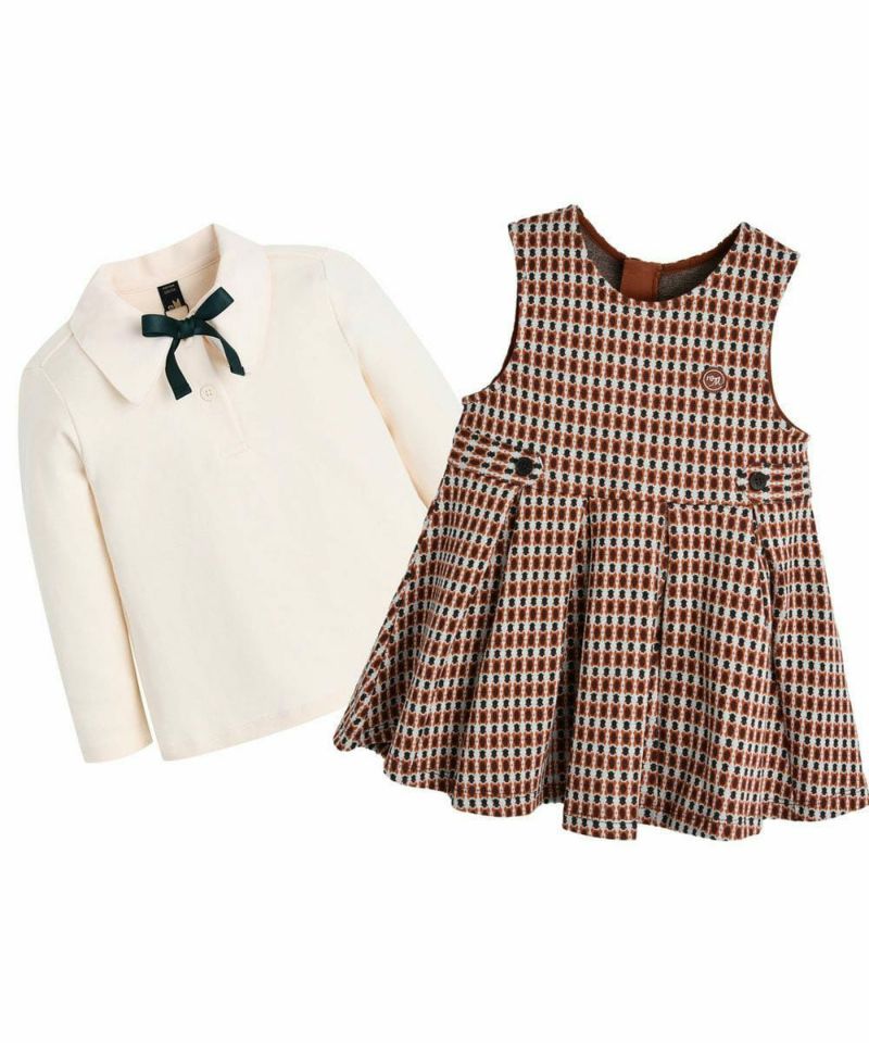 パオラドール ジャンパースカート、Tシャツ2点セット 2点セット