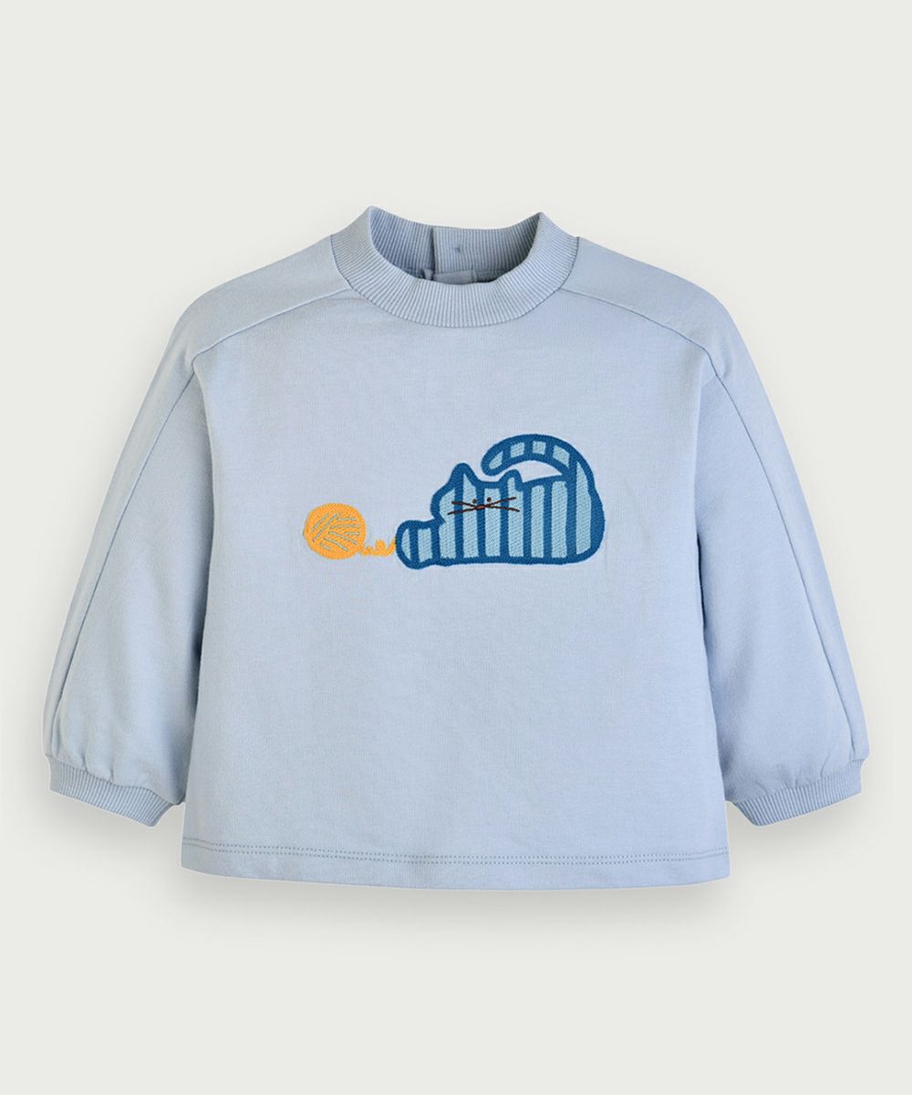 キャットバンドカラー長袖Tシャツ | おしゃれな子供服 moimoln