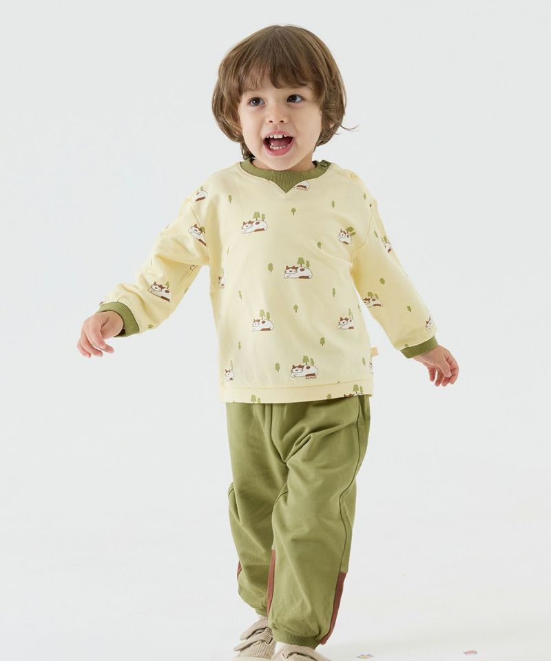 セットアップ】アニマル長袖トップス＆パンツ | おしゃれな子供服