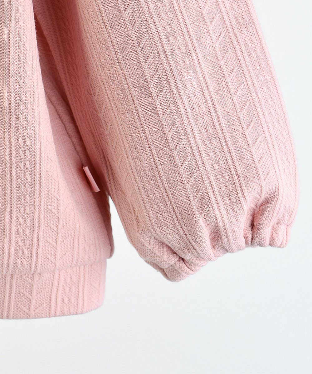 セットアップ】ポプリンジャカードフリル長袖トップス＆パンツ