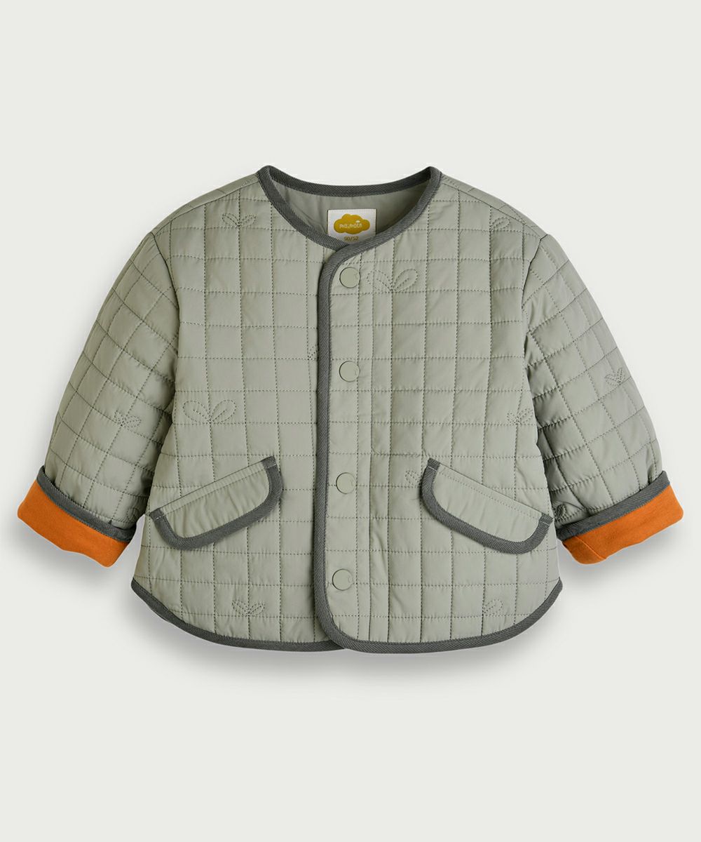 SOFT&】軽量パデットノーカラージャケット | おしゃれな子供服 moimoln