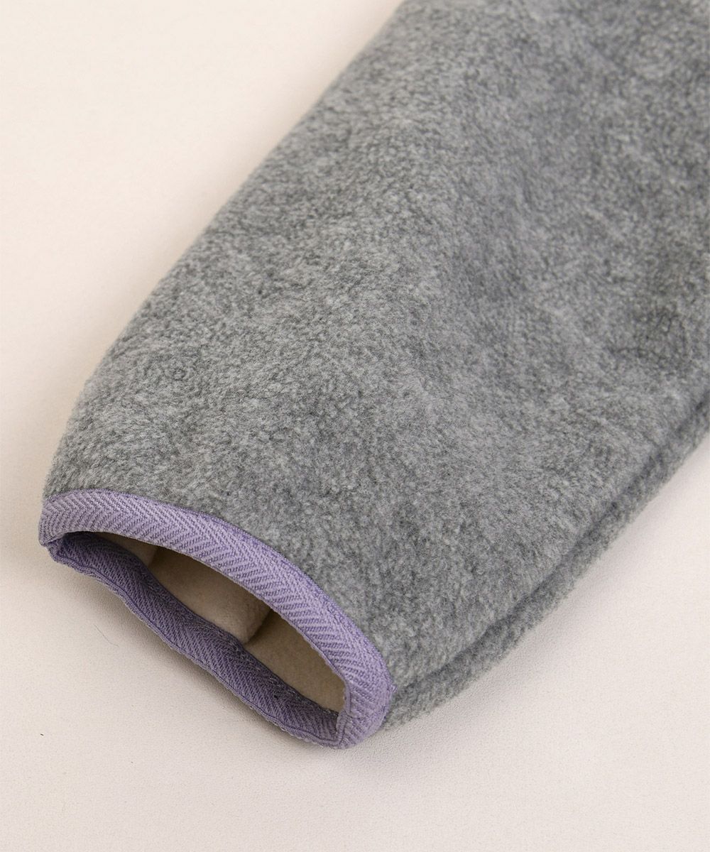 SOFT&】カラー配色ノーカラーフリースジャケット | おしゃれな子供服