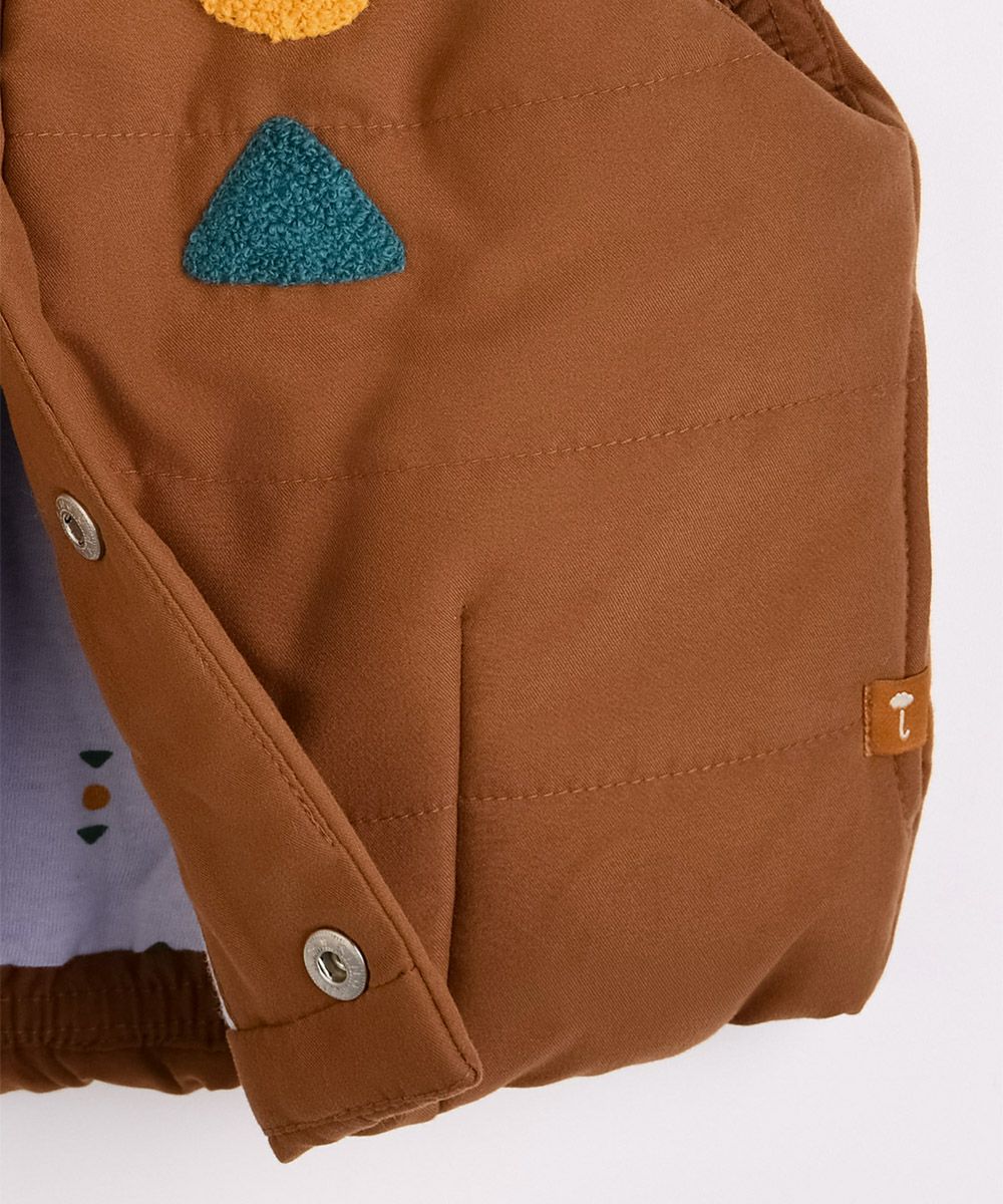 SOFT&】ワンポイントモチーフ軽量パデットベスト | おしゃれな子供服