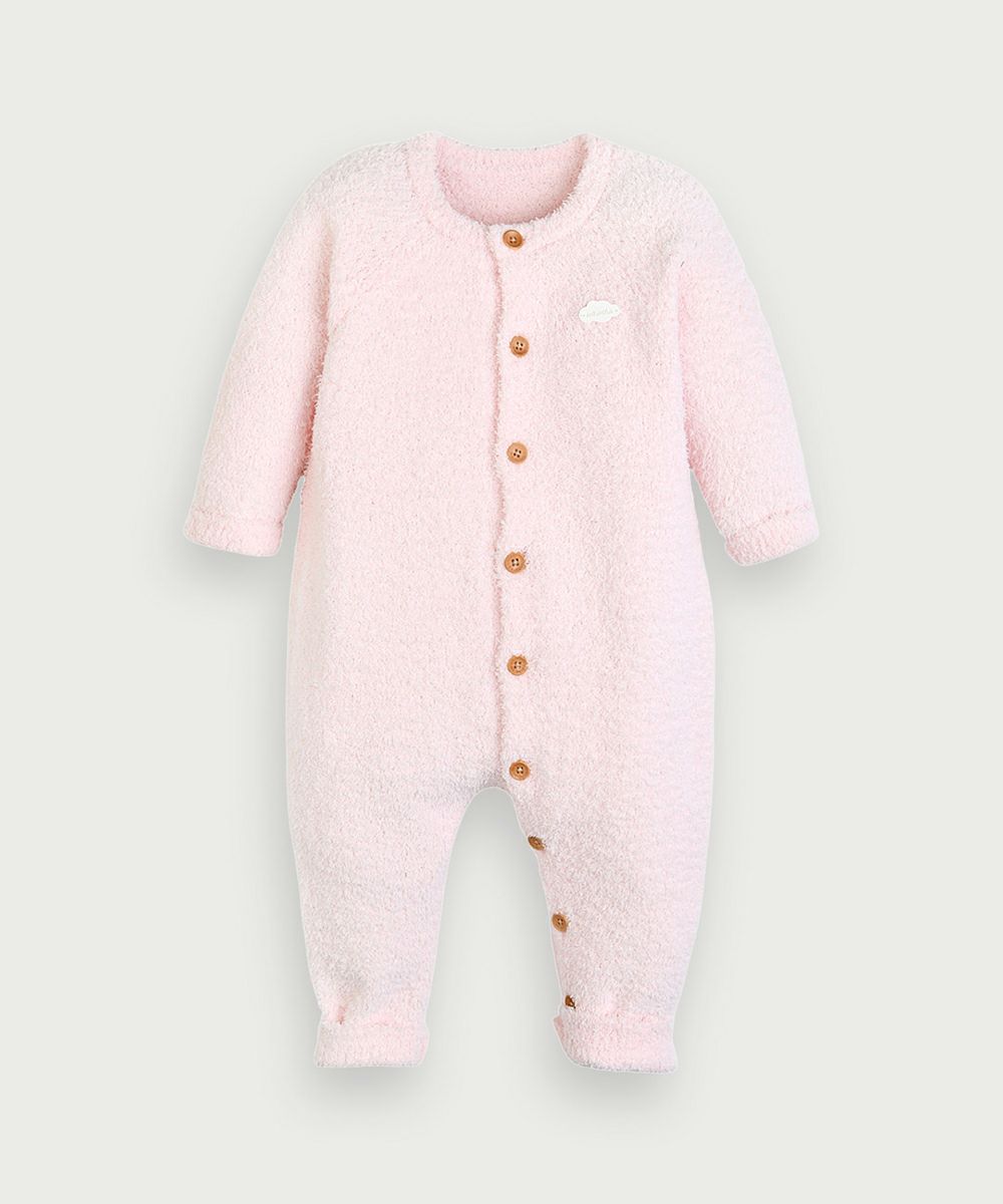 モコモコニット無地長袖カバーオール | おしゃれな子供服 moimoln